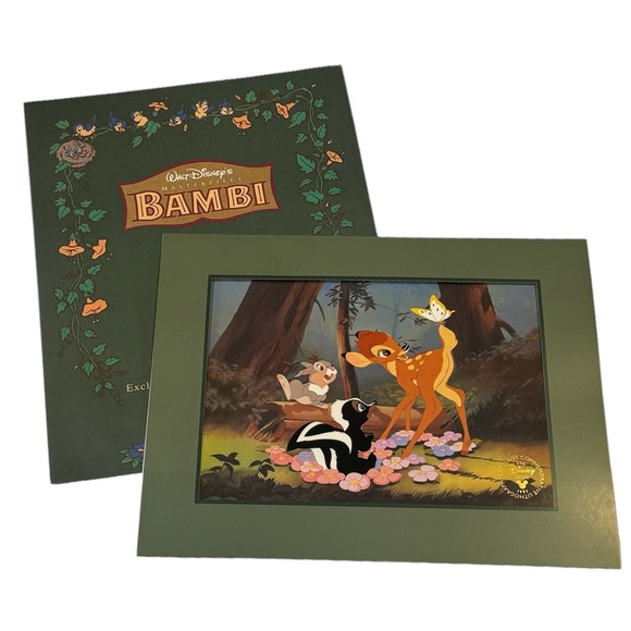 Disney’s Bambi Exclusive Commemorative Lithograph From the year 1997 - Picture 5 of 6